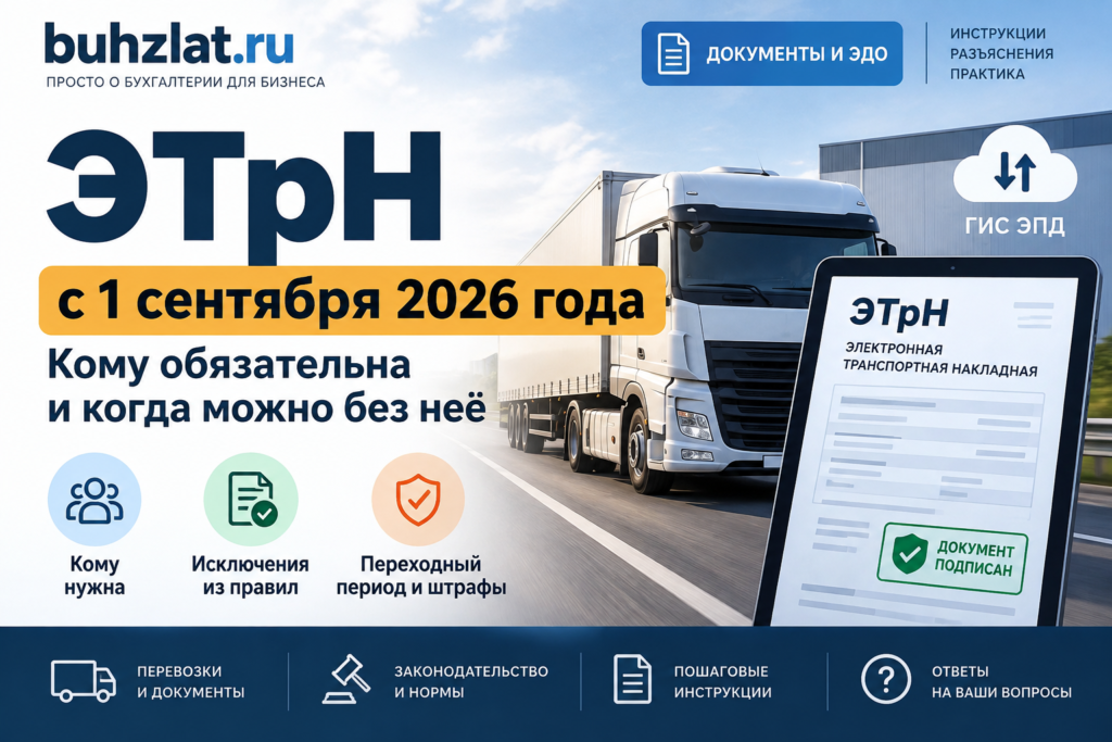 ЭТрН с 1 сентября 2026 года: кому обязательна и когда можно без неё