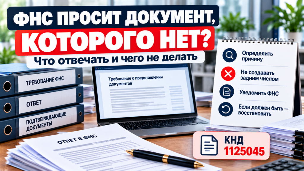 Что ответить ФНС, если запрошенных документов нет