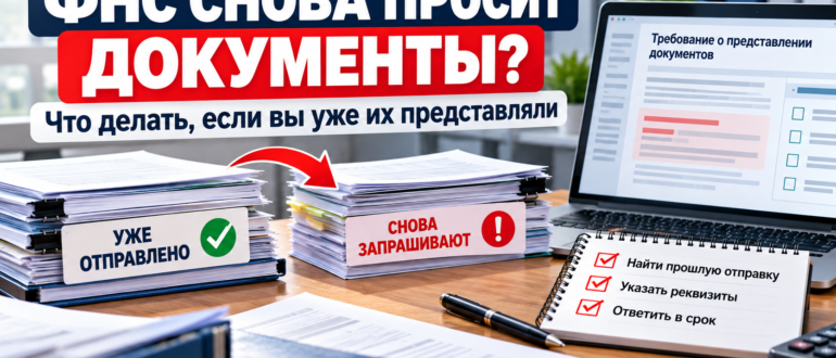 ФНС повторно запросила документы, которые уже представлялись — что делать