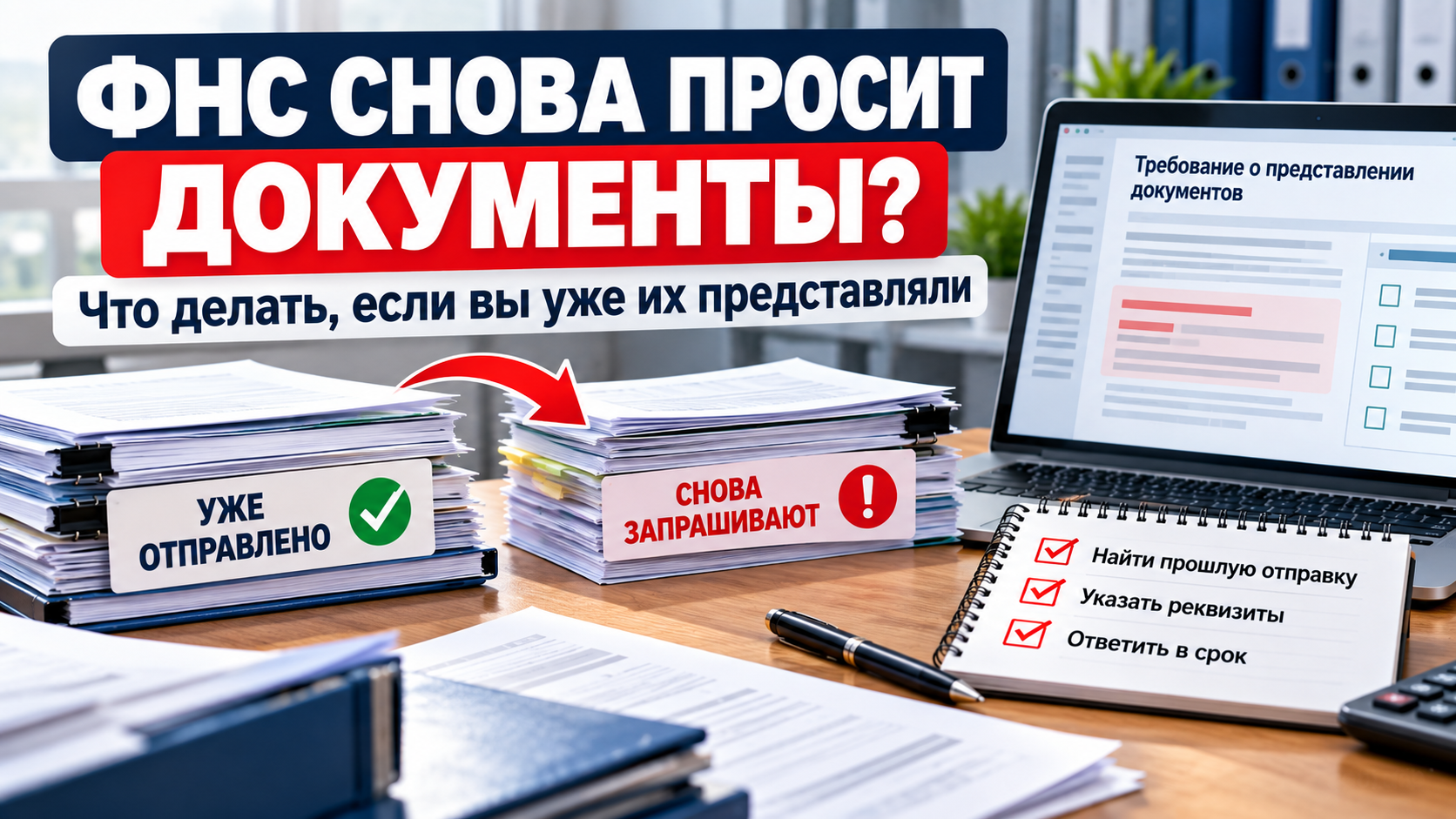 ФНС повторно запросила документы, которые уже представлялись — что делать