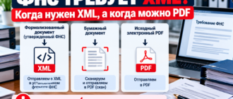 Когда документы для ФНС нужно представлять в XML, а когда можно PDF