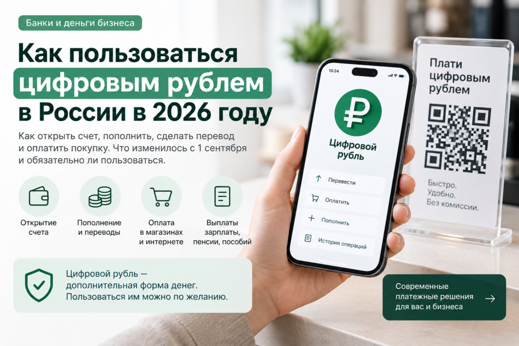Как пользоваться цифровым рублем в России в 2026 году