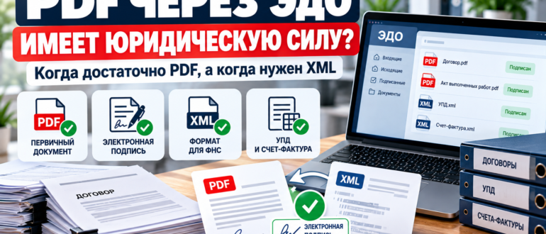 PDF через ЭДО — юридическая сила электронного документа