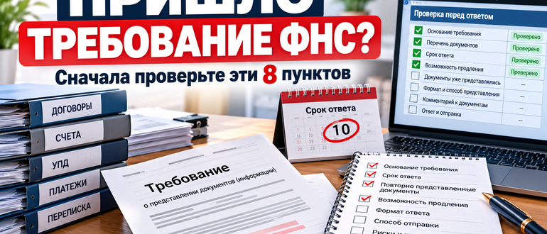 Пришло требование ФНС — что проверить до подготовки ответа и сбора документов