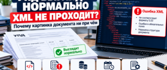 УПД выглядит нормально, но XML не проходит проверку ЭДО